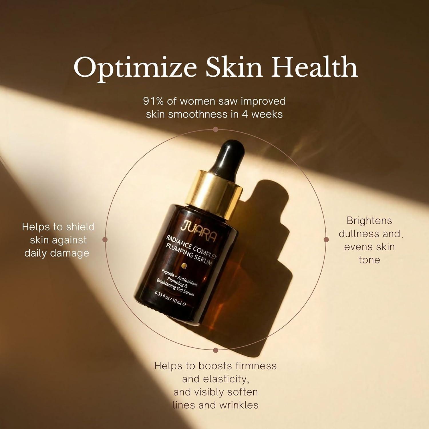 image:imageJUARA Radiance Complex Plumping Serum AgeDefying Face Serum with Turmeric amp Vitamin C Palm Peptide amp Hyaluronic Acid for Firming Brightening amp Fine Lines Hydrating Jamu Skincare 033 Fl Oz