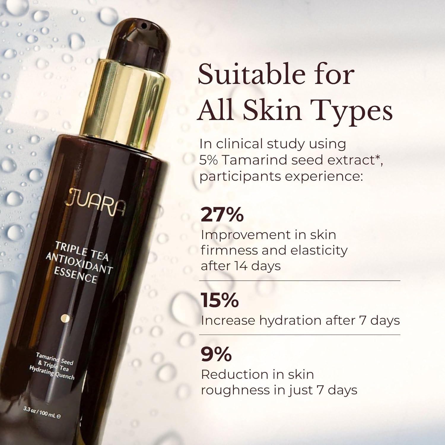 image:imageJUARA Triple Tea Hydrating Toner Hyaluronic Acid Face Toner with Antioxidants OilFree Plumping Gel for All Skin Types 33 oz