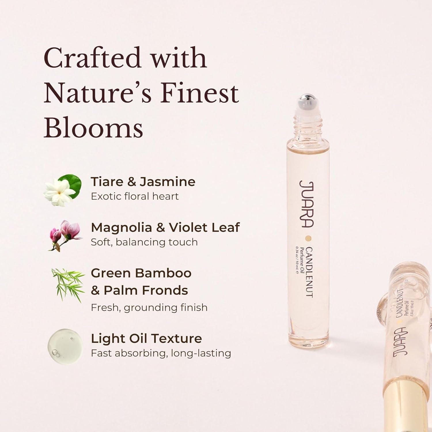 image:imageJuara Candlenut Perfume Oil Rollon Tropical Fragrance for Women Natural Ingredients Long Lasting Luxury AlcoholFree Paraben amp Sulfate Free 034 oz 10mL Candlenut