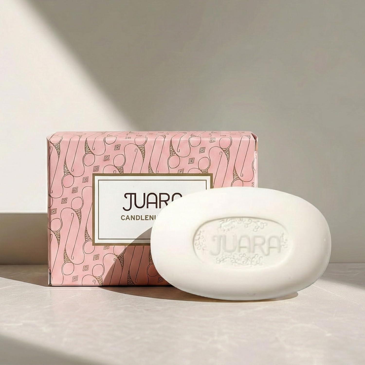 image:imageJuara Candlenut Bar Soap Natural Moisturizing Bar Soap 42oz Body Soap with Shea Butter Mango Moringa Oil Hand Soap for All Skin Types Paraben Sulfate Free 1 Single Bar42 Ounce Pack of 1