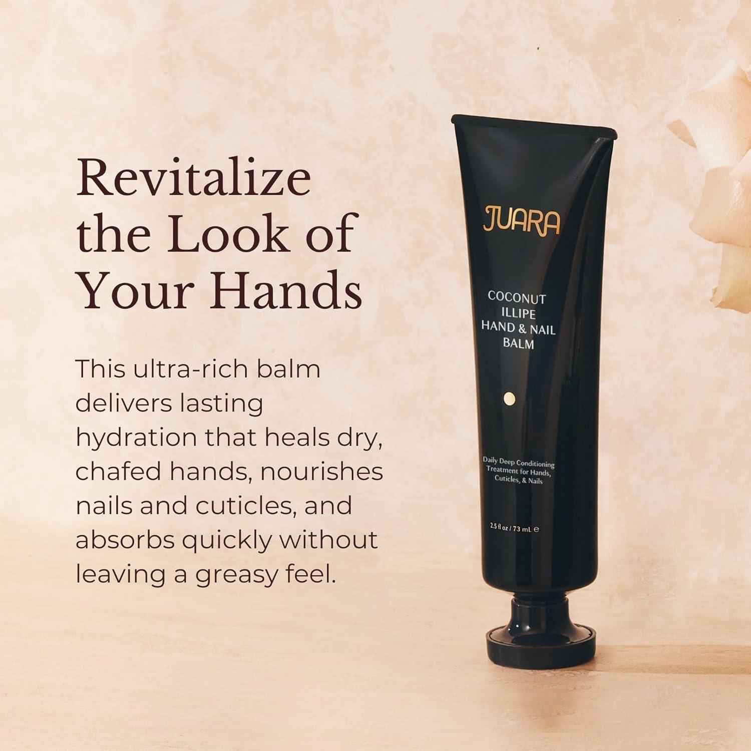 image:imageJuara Hand amp Nail Balm Anti Aging Hand Cream for Dry Cracked Hands Cuticle Treatment with Coconut Oil amp Shea Butter Moisturizing Hand Cream for Women Natural UltraRich Hand Balm