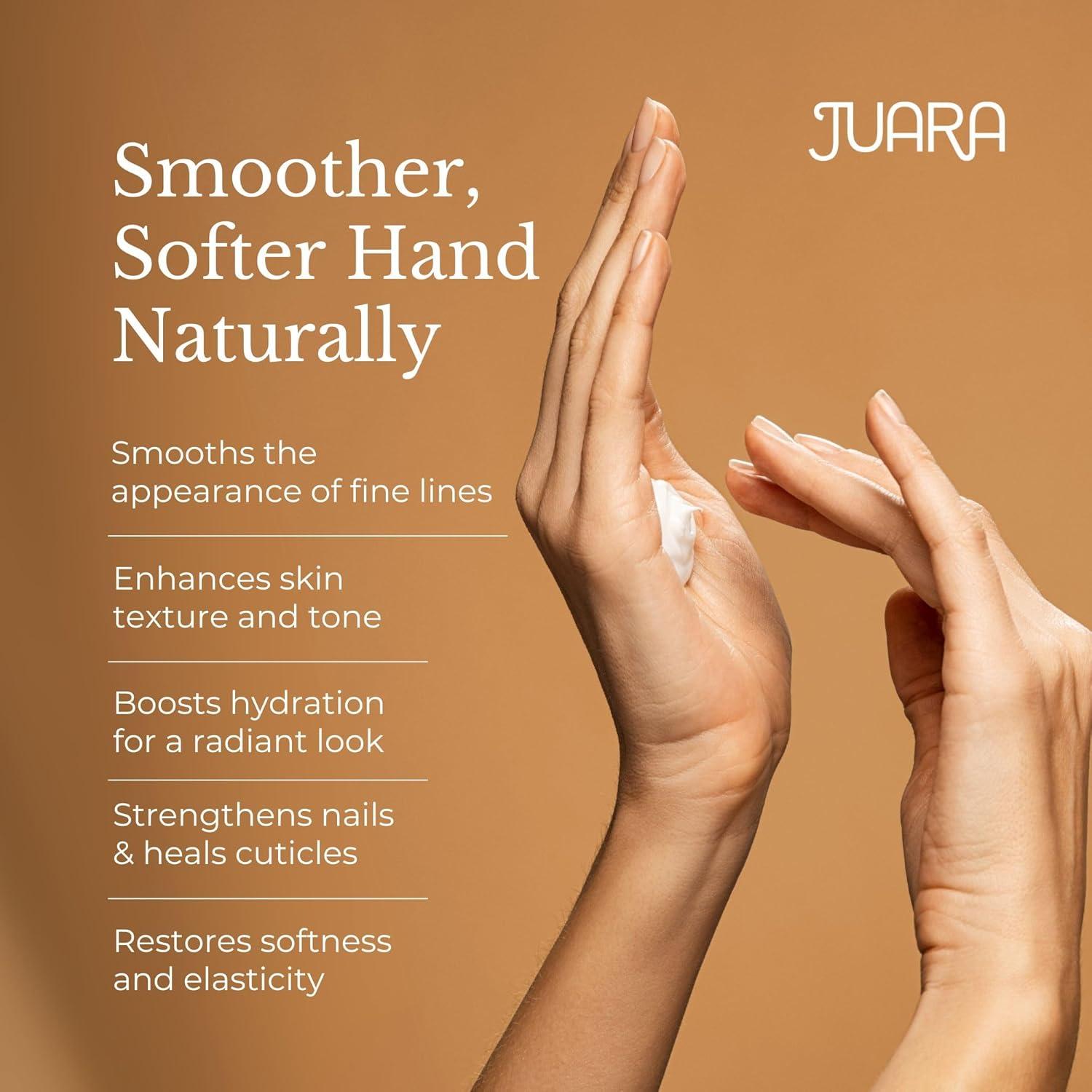 image:imageJuara Hand amp Nail Balm Anti Aging Hand Cream for Dry Cracked Hands Cuticle Treatment with Coconut Oil amp Shea Butter Moisturizing Hand Cream for Women Natural UltraRich Hand Balm
