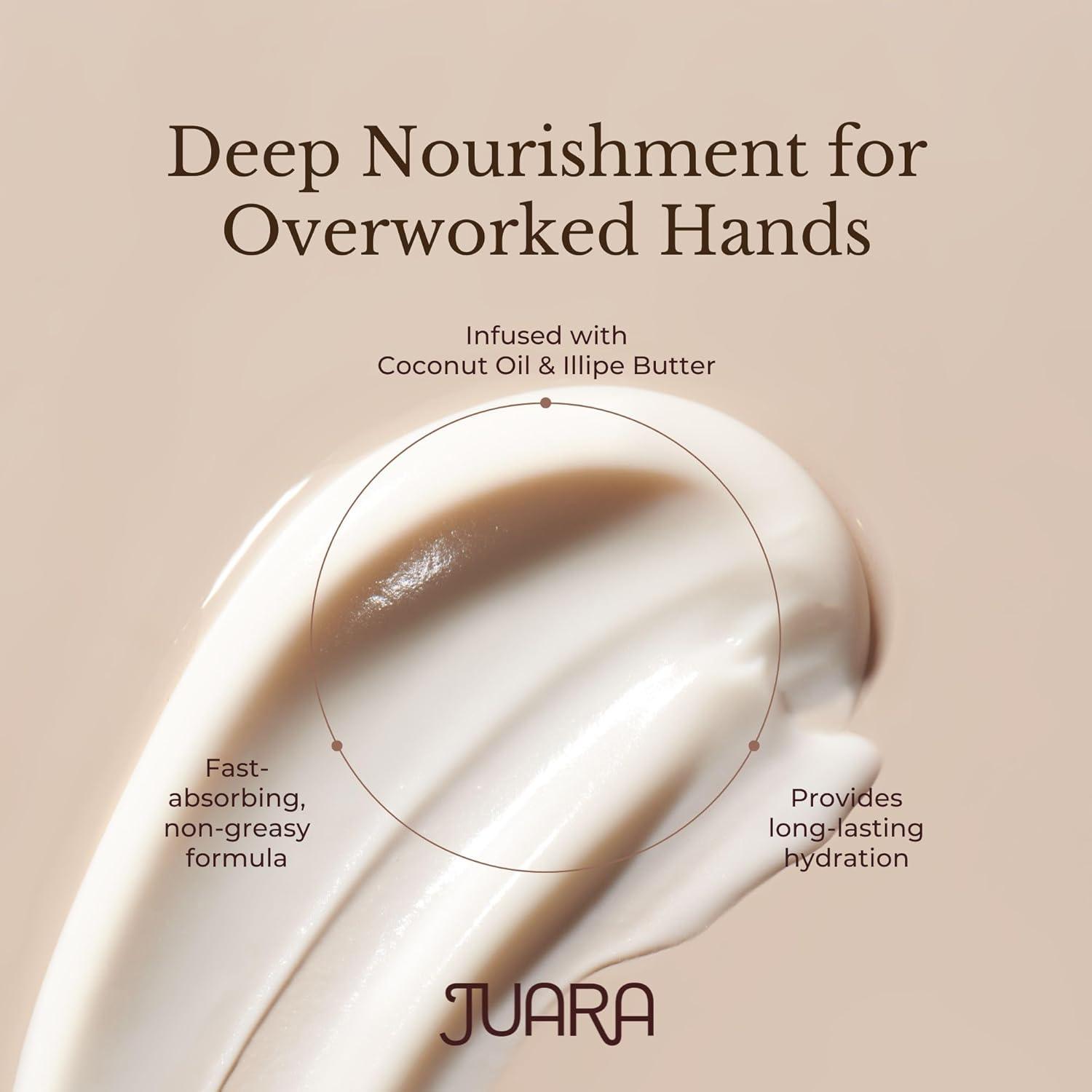 image:imageJuara Hand amp Nail Balm Anti Aging Hand Cream for Dry Cracked Hands Cuticle Treatment with Coconut Oil amp Shea Butter Moisturizing Hand Cream for Women Natural UltraRich Hand Balm