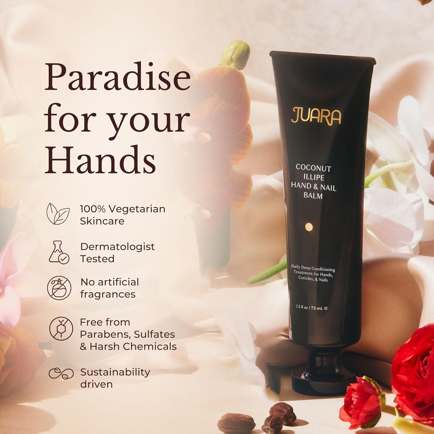 image:imageJuara Hand amp Nail Balm Anti Aging Hand Cream for Dry Cracked Hands Cuticle Treatment with Coconut Oil amp Shea Butter Moisturizing Hand Cream for Women Natural UltraRich Hand Balm