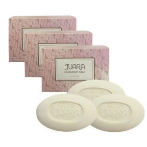 JUARA – Candlenut Bar Soap | Lather on Hands, Body | Safely Cleanses | Gently Softens | Deeply Moisturizes | Pure Ingredients | Cruelty Free, Paraben & Sulfate Free | 4.2 oz (3 Bar Bundle)