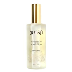 Juara Candlenut Glow Body Oil – Lightweight Dry Oil with Coconut & Moringa – Hydrating Body Moisturizer for Dewy Luminous Skin – Fast Absorbing Non-Greasy Formula – Natural Botanical Blend(Candlenut)
